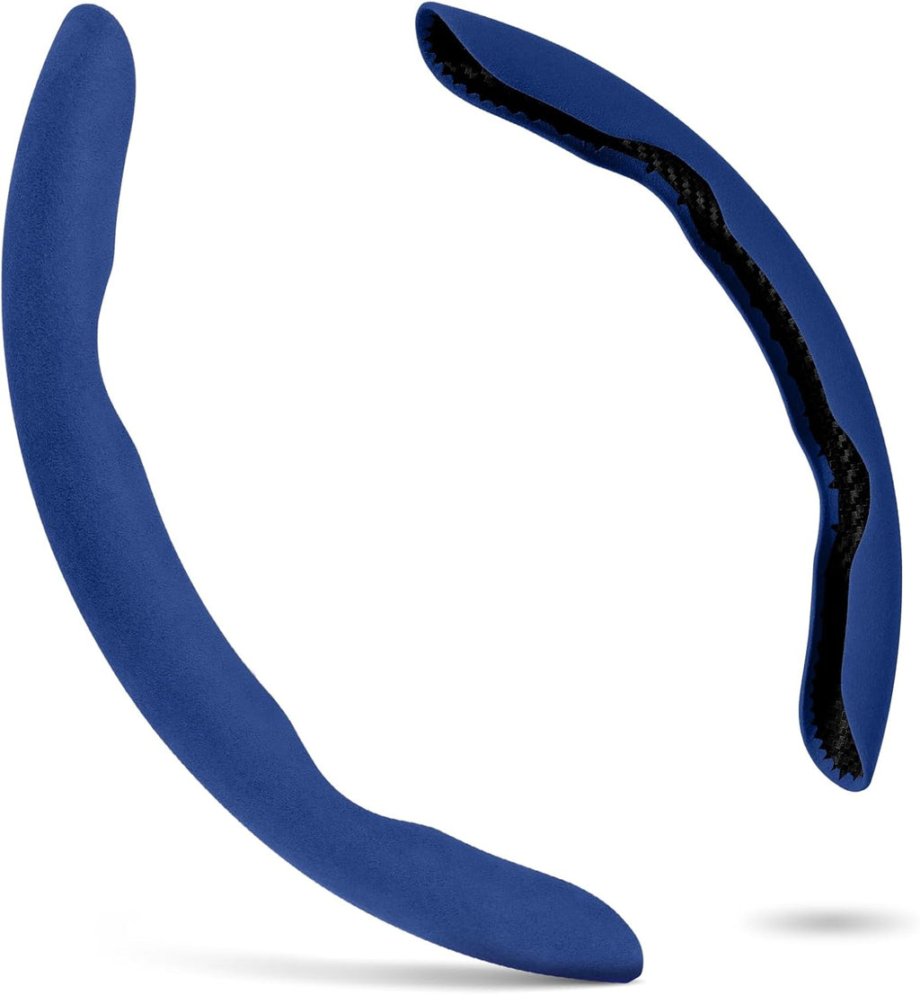 Steering Wheel Cover, Non- Slip Segmented Car Steering Wheel Cover, Steering Wheel Cover Men & Women, Universal 99% Car Wheel Cover Protector (Blue-Regular Style)