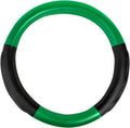 18 inches  Steering Wheel Cover Full Green with Black Comfort Pad
