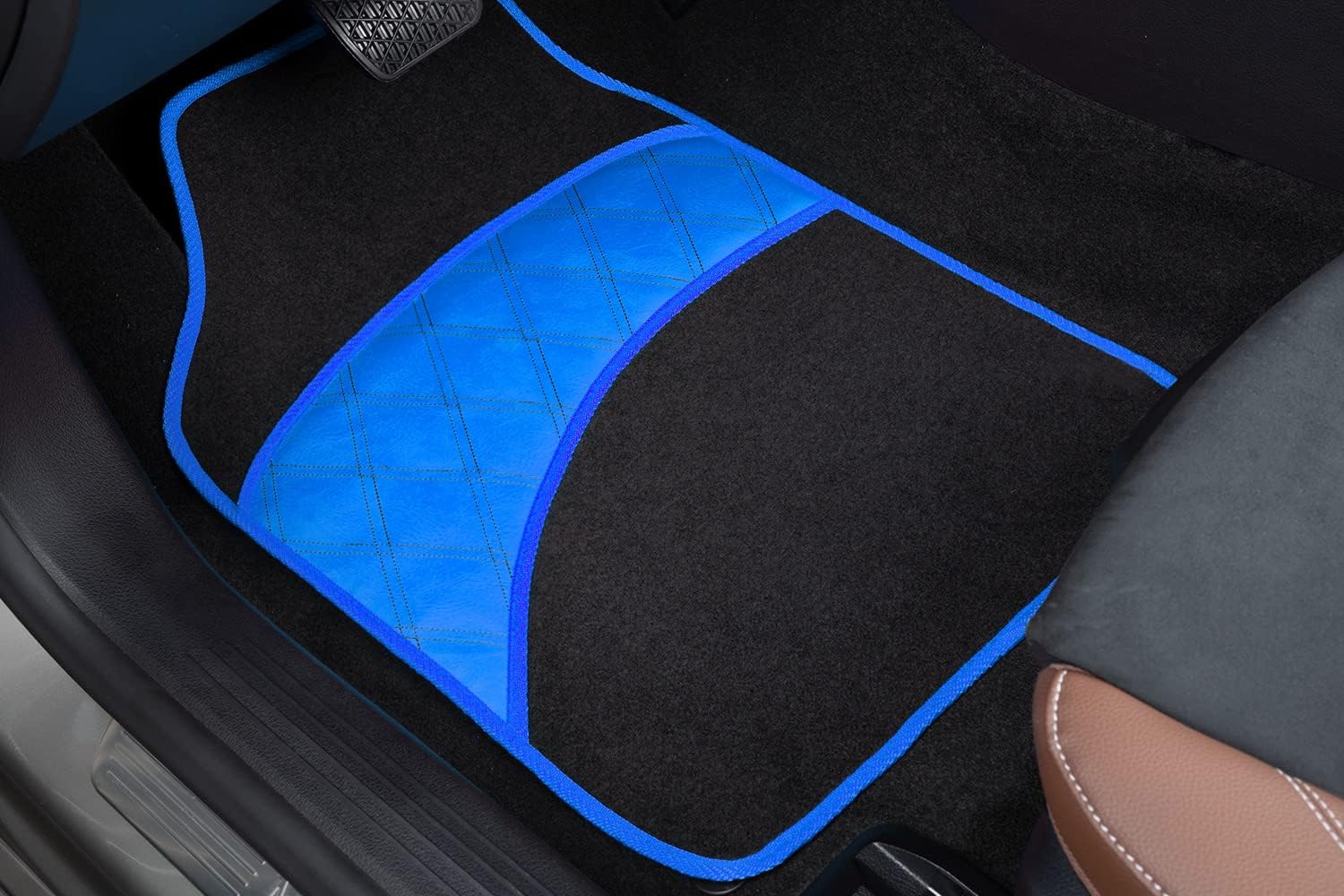 4 Pcs Car Floor Mats All Weather Universal Fit Car Mats Full Set for Car SUV Van & Truck