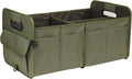 Car Trunk Organizer, Green, Foldable, Non-slip, Adjustable, Multiple Compartments, 600D Oxford Cloth Material