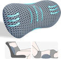 Lumbar Support Pillow, Back Pillow for Low Back Pain Relief, Ergonomic Streamline Car Seat, Office Chair, Recliner and Bed (Gray)